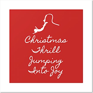 Christmas thrill Jumping into joy Posters and Art